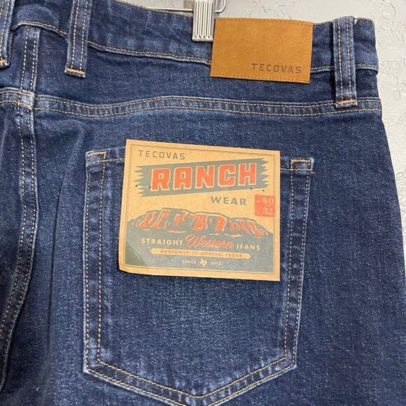 Tecovas Ranch Wear Straight Western Jeans 40x32 - Picture 4 of 5
